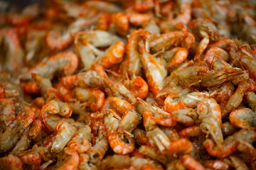 a unique Taiwanese seafood snack—fried mantis shrimp
