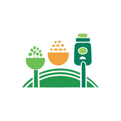 agriculture and eco-friendly themed vector logos.