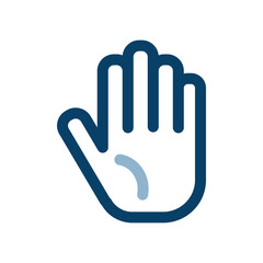 シンプルな手のアイコンイラスト