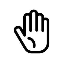 シンプルな手のアイコンイラスト