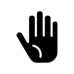 シンプルな手のアイコンイラスト