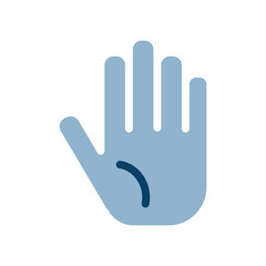 シンプルな手のアイコンイラスト