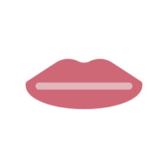 シンプルな唇のアイコンイラスト