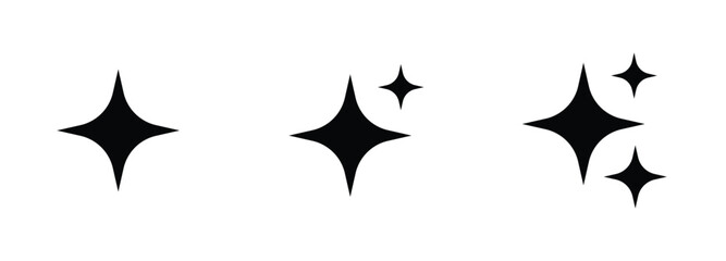 AI black button. Artificial intelligence and Machine learning technology concept, black magic stars, Artificial intelligence star logo, 