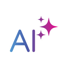 AI button. Artificial intelligence and Machine learning technology concept