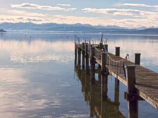 Steg am Starnberger See, Oberbayern 