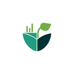 agriculture and eco-friendly themed vector logos.