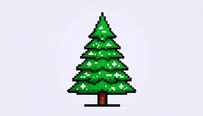 Pixelated Christmas tree