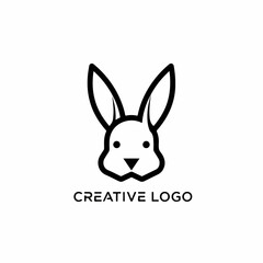 Fototapeta premium vector illustration of a rabbit logo