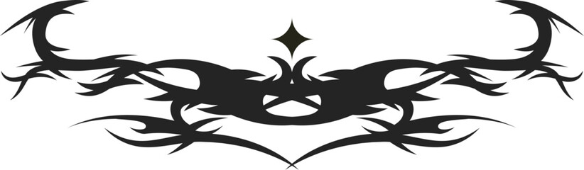 Y2k Tribal Tattoo