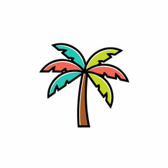 palm tree vector illustration