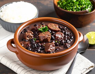 Feijoada – semur kacang hitam dengan daging sapi dan kambing