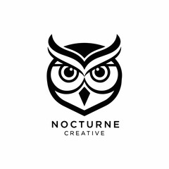 Naklejka premium owl vector logo