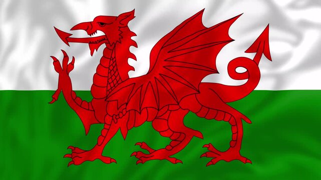 Flag of Welsh Dragons, Country Flag Video, Country and Geography Flag, Learn About World Flag, with the actual country, national flag, world flag, learning for Kids