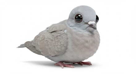愛らしい鳩 柔らかな光 丸い瞳 優しい表情 (Aisirasii hato yawarakana hikari marui hitomi yasashii hyoujou) This translates roughly to: Adorable dove, soft light, round eyes, gentle expression.. AI Generated