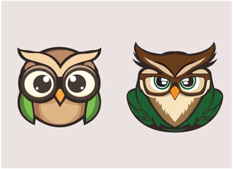 Owl mascot vector 