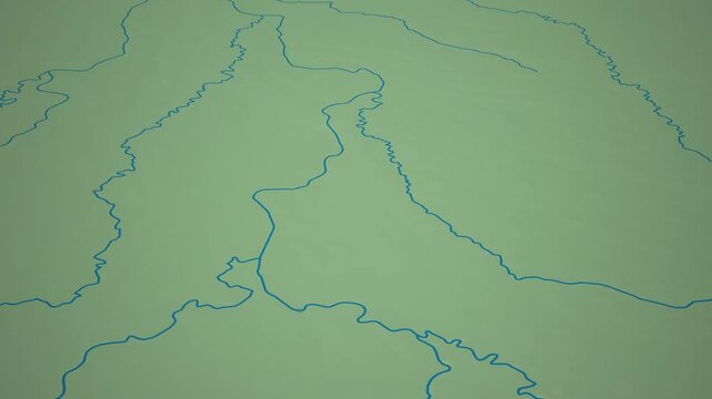 Zoom from Earth to the Amazon River 3d natural earth map animation.