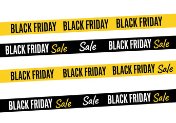 Black Friday Sale banners with attractive colors and designs