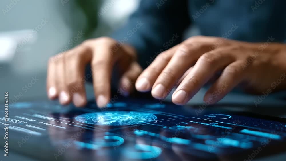 Poster data analysts monitors real-time kpis on business intelligence dashboard, viewing charts, graphs, an