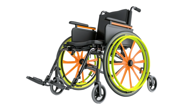 Bright Neon Wheelchair Design