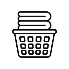 laundry basket icon vector design template simple and clean