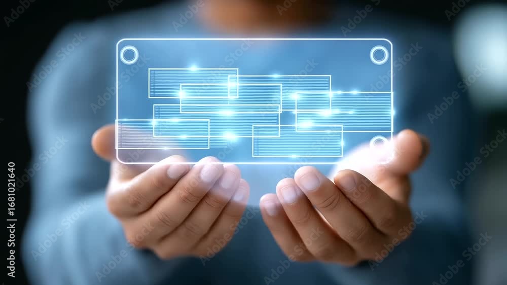 Poster data analysts works on futuristic holographic interfaces illustrating a comprehensive data governanc