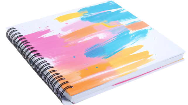 Colorful Brush Notebook