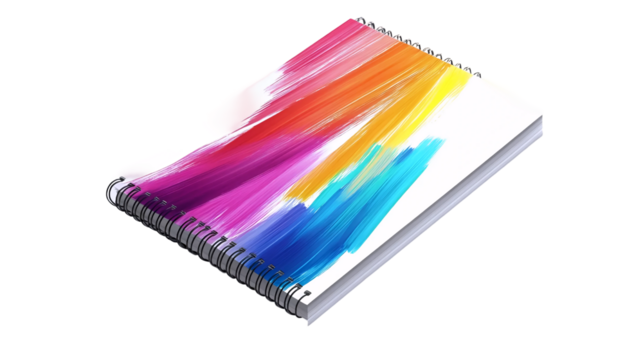 Colorful Painted Journal