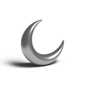 3d moon illustration rendered of an adobe illustrator.