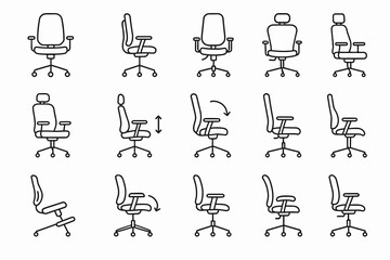 Ergonomic office chair adjustments guide: recline, height, swivel, headrest