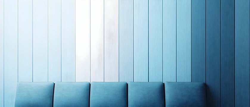 Sleek minimalist blue stripe depth abstract design for modern digital or print applications - Powered by Adobe
