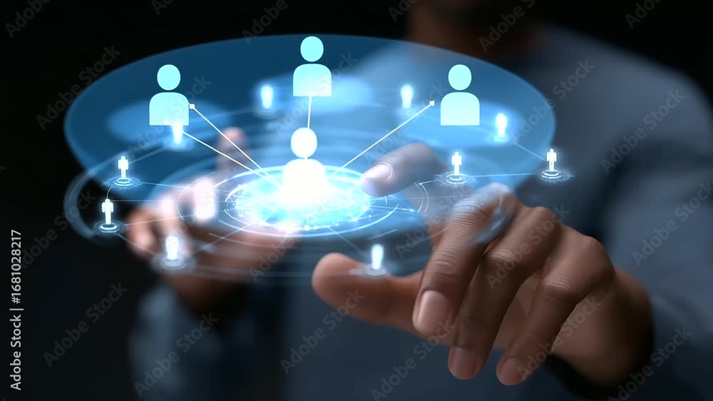 Poster data analysts works on a video showcasing how central ai enhances data privacy through federated lea