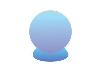 Smooth gradient oval shape with pastel blue and violet hues