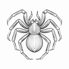 Spider Tarantula Vector. Tarantula logo illustration design vector on white background.