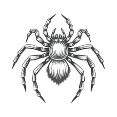 Spider Tarantula Vector. Tarantula logo illustration design vector on white background.