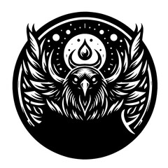 Fototapeta premium eagle head icon
