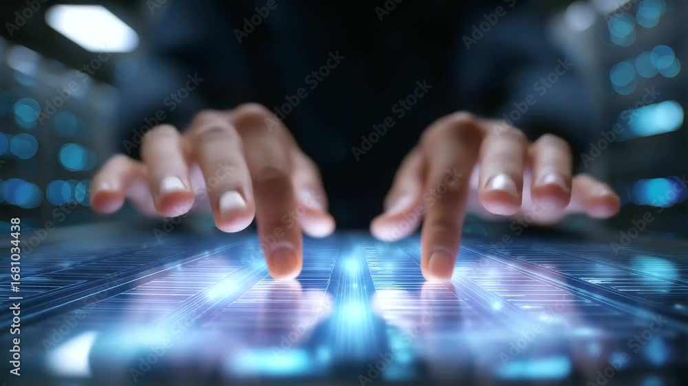Aufkleber data analysts monitors real-time kpis on business intelligence dashboard, viewing charts, graphs, an