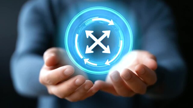 Engineers Works on Futuristic devops pipeline management using an interactive holographic interface., Using Data Visuals, Touch Gestures, and Real-Time Feedback in Modern Workspace