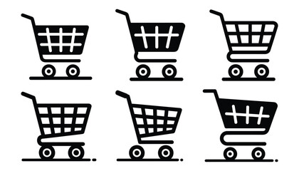 Shopping Cart Vector Icons Ecommerce, Online Store, Basket, Buy, Retail, Checkout, Shop
