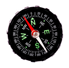 Compass on white background