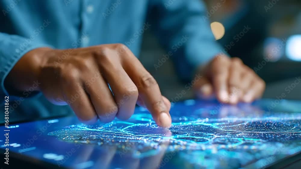 Poster data analysts monitors real-time kpis on business intelligence dashboard, viewing charts, graphs, an