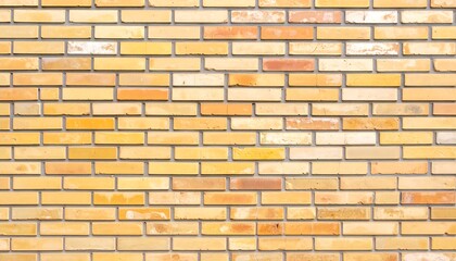 Pale yellow brick wall texture, uniform pattern, subtle color variations
