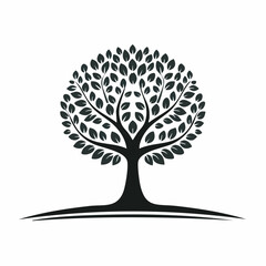 Tree Logo Or Symbol Nature Garden Ecology Environment Icon Vector isolated on white background.