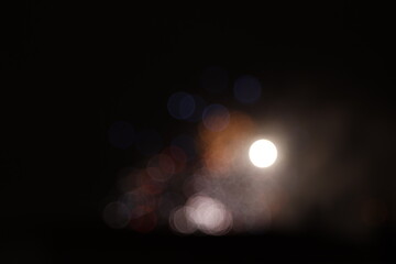 Fireworks exhibition at night