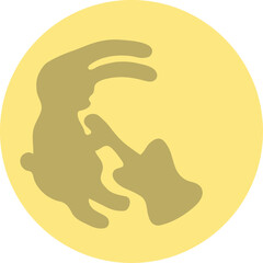 달토끼03_보름달_절구토끼_추석_정월대보름 © minjin