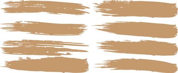 A collection of vintage grunge banners with torn paper, paint strokes, and ripped brown cardboard textures