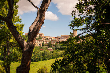 Recanati, Marche, italy. Recanati landscape view.