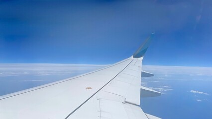 Obraz premium View from the plane window