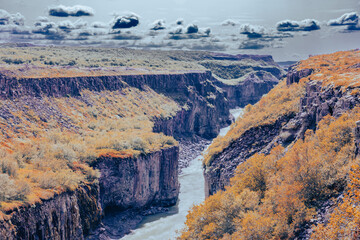 Gullfoss Wasserfall in Island, Atemberaubende Wasserfall