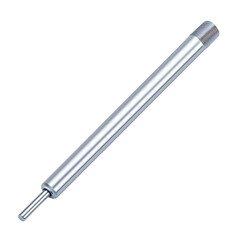 Metal rod with threaded end, used in engineering, manufacturing, and construction projects